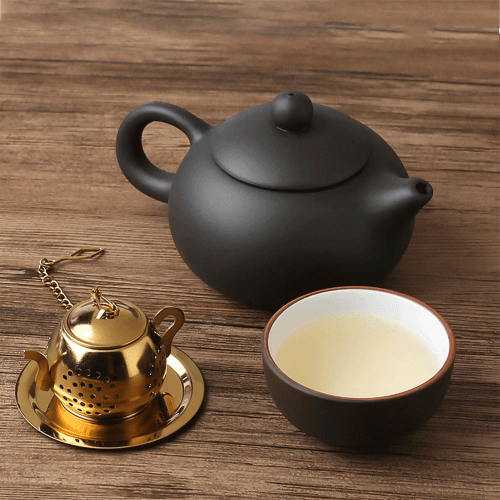 Théière et boule à thé-Infuseur insolite