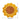 Sous-tasse Crochet Tournesol - Jaune et Marron / 10.8X10.8cm