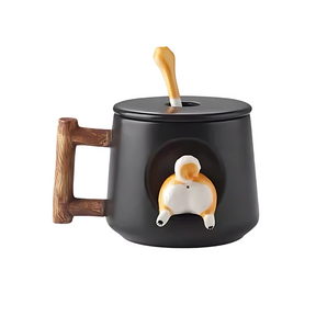 Tasse de Thé Shiba Noire