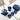 Théière Chinoise Emaillée Bleue Service Gaiwan 200ml