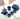 Détail émail bleu théière chinoise céramique surface brillante