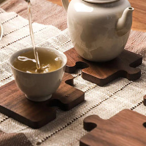 Sous-tasse Puzzle en Bois