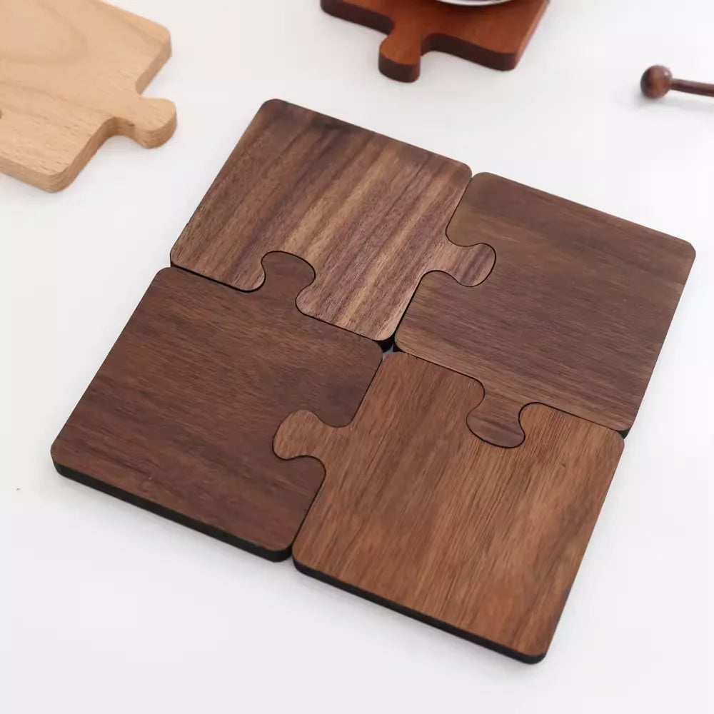 Sous-tasse Puzzle en Bois