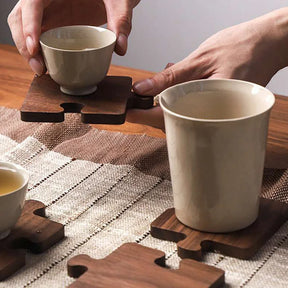 Sous-tasse Puzzle en Bois