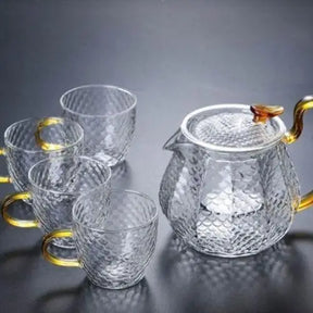 Ensemble Belle Théière en Verre 