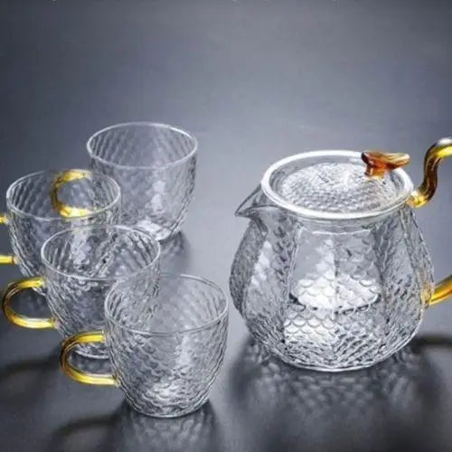 Ensemble Belle Théière en Verre 