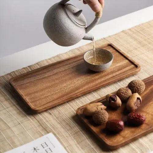 Plateau Acacia avec Tasse