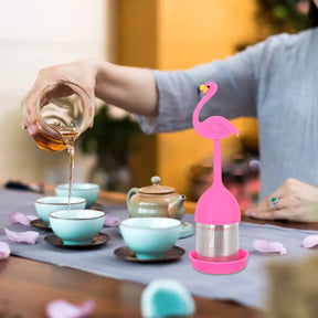 Infuseur à thé flamant rose - 45g