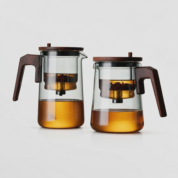 Théière Scandinave en Verre avec Infuseur 750ml : Douceur Nordique : rotation 360