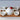 Vue de dessus théière porcelaine scandinave couvercle ouvert