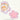 Sous-tasse mignonne fleurs relief 3D PVC souple blanc fond uni packshot