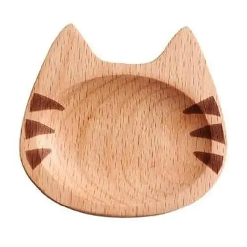 Sous Tasse en Bois Chat