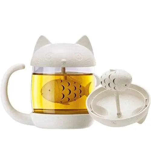 Tasse Chat Infuseur Poisson Présentation