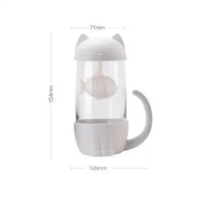 Tasse Thé Chat Poisson Taille