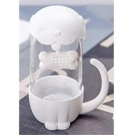 Tasse à Thé Infuseur Chat Blanc