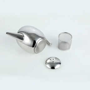 Théière design inox