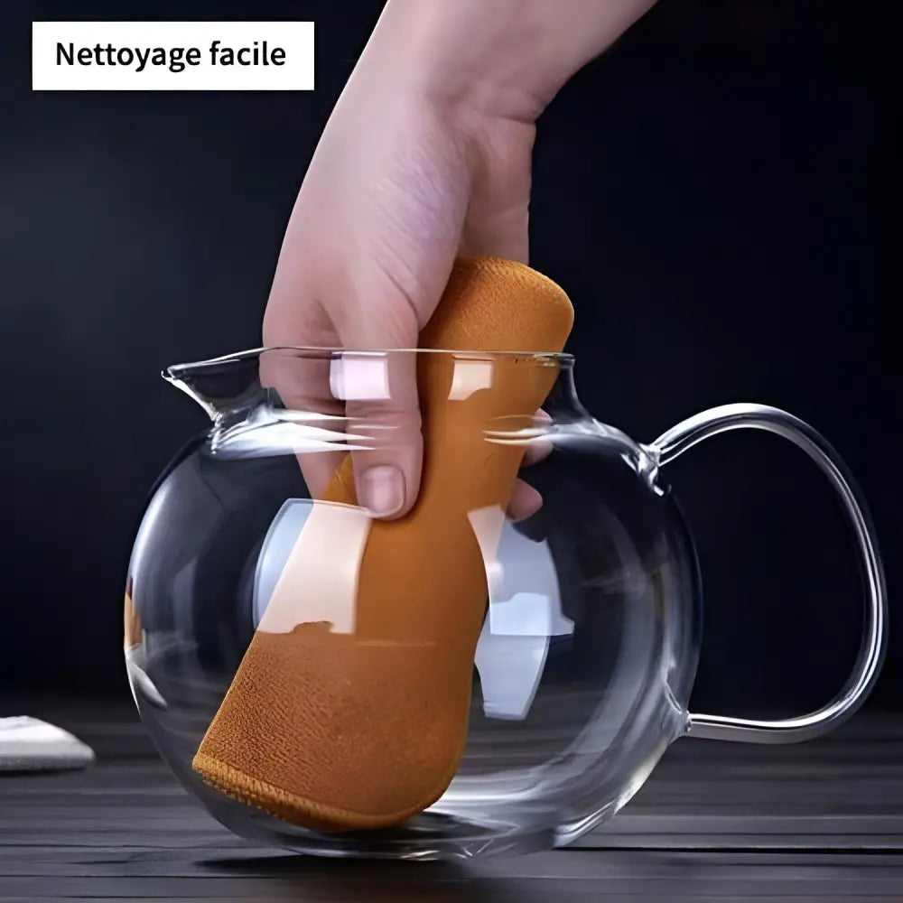 Nettoyage Théière en Verre avec Filtre Inox 