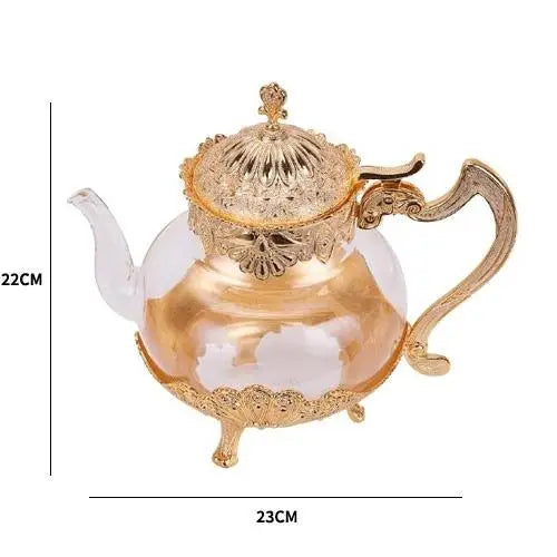 Théière Orientale en Verre Taille