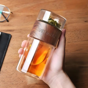 Bouteille Thermos Verre Double Paroi Infuseur