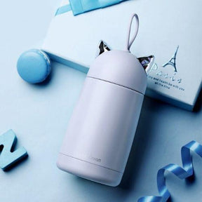 Bouteille Thermos Chat Bleu