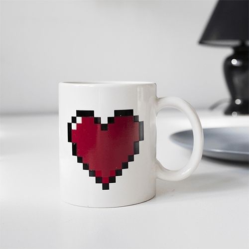 Mug Coeur Pixel Rouge