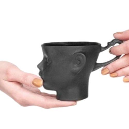 Mug Visage Noir avec Poignée