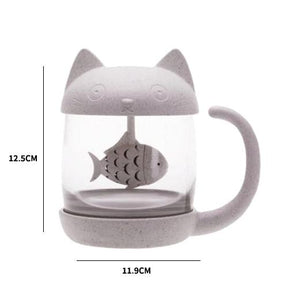 Tasse Chat Infuseur Poisson Taille