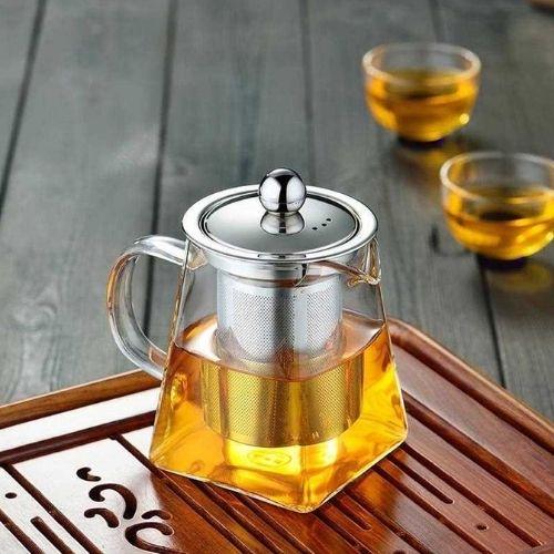 Théière en verre avec filtre à thé 550 ml