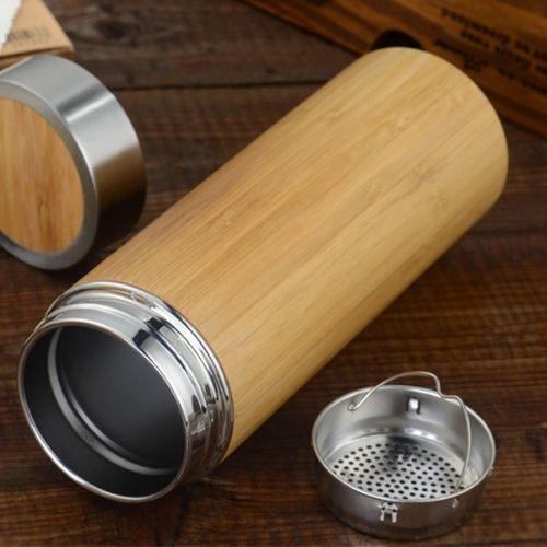 Mug isotherme en bambou naturel, Ma tasse en bois – Ma tasse en bois